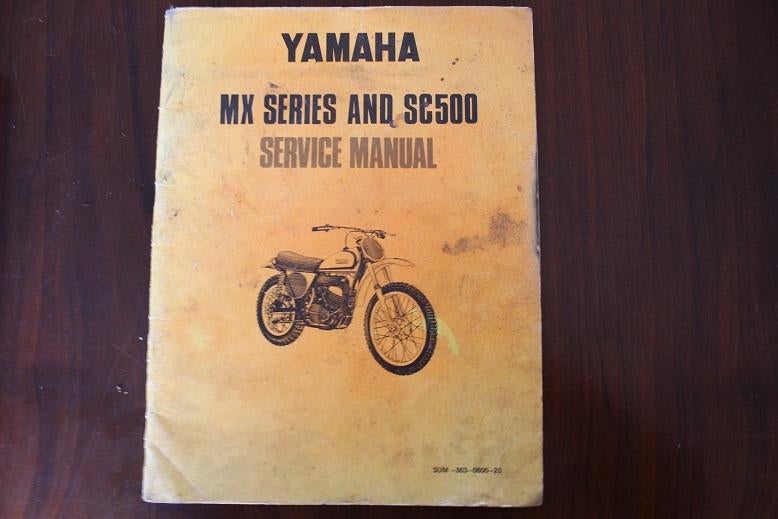 Yamaha MX 250 360 & 500SC 1972 motorcycle service manual, Ophalen of Verzenden, Yamaha