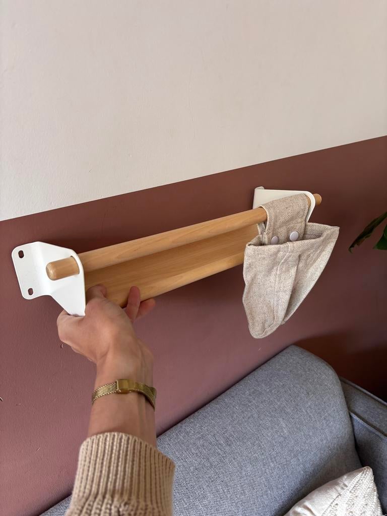 Ikea Nereby Houten wandrekje met opbergzakje, Ophalen of Verzenden, Nieuw, Wanddecoratie
