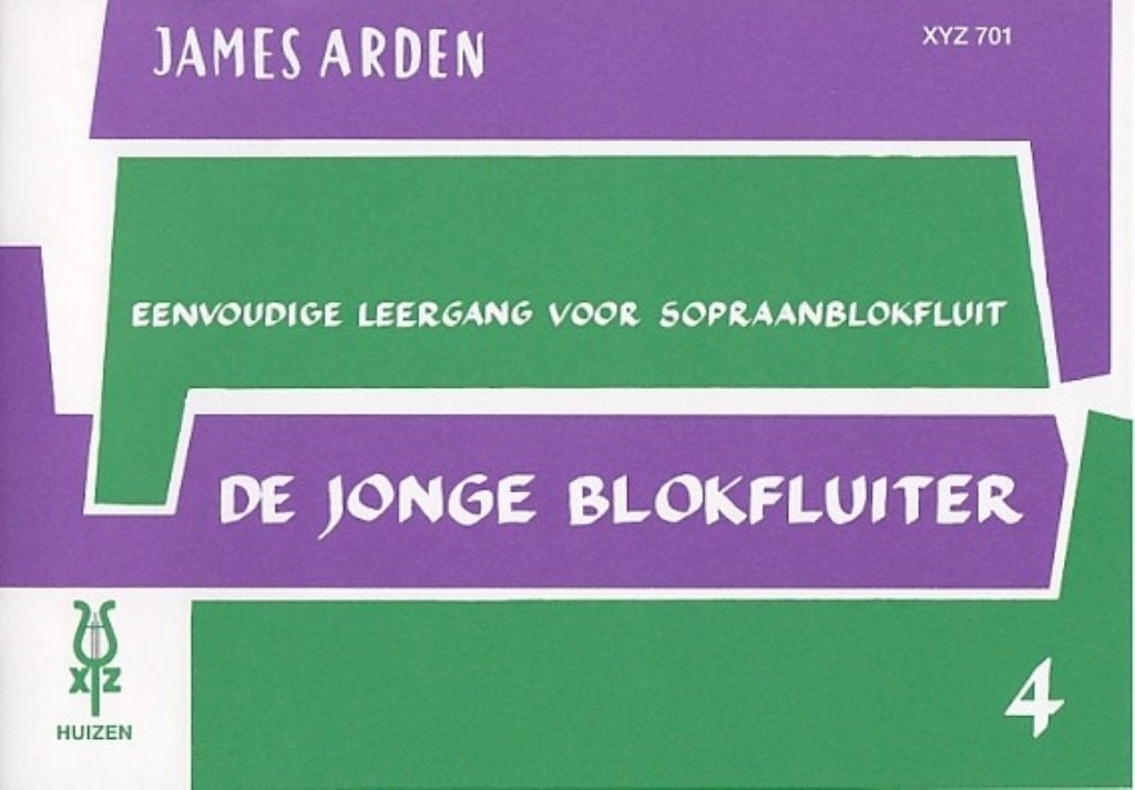 Jonge blokfluit Arden 1-2-3-4 blokfluitboekjes, Gebruikt, Verzenden, Blokfluit, Artiest of Componist