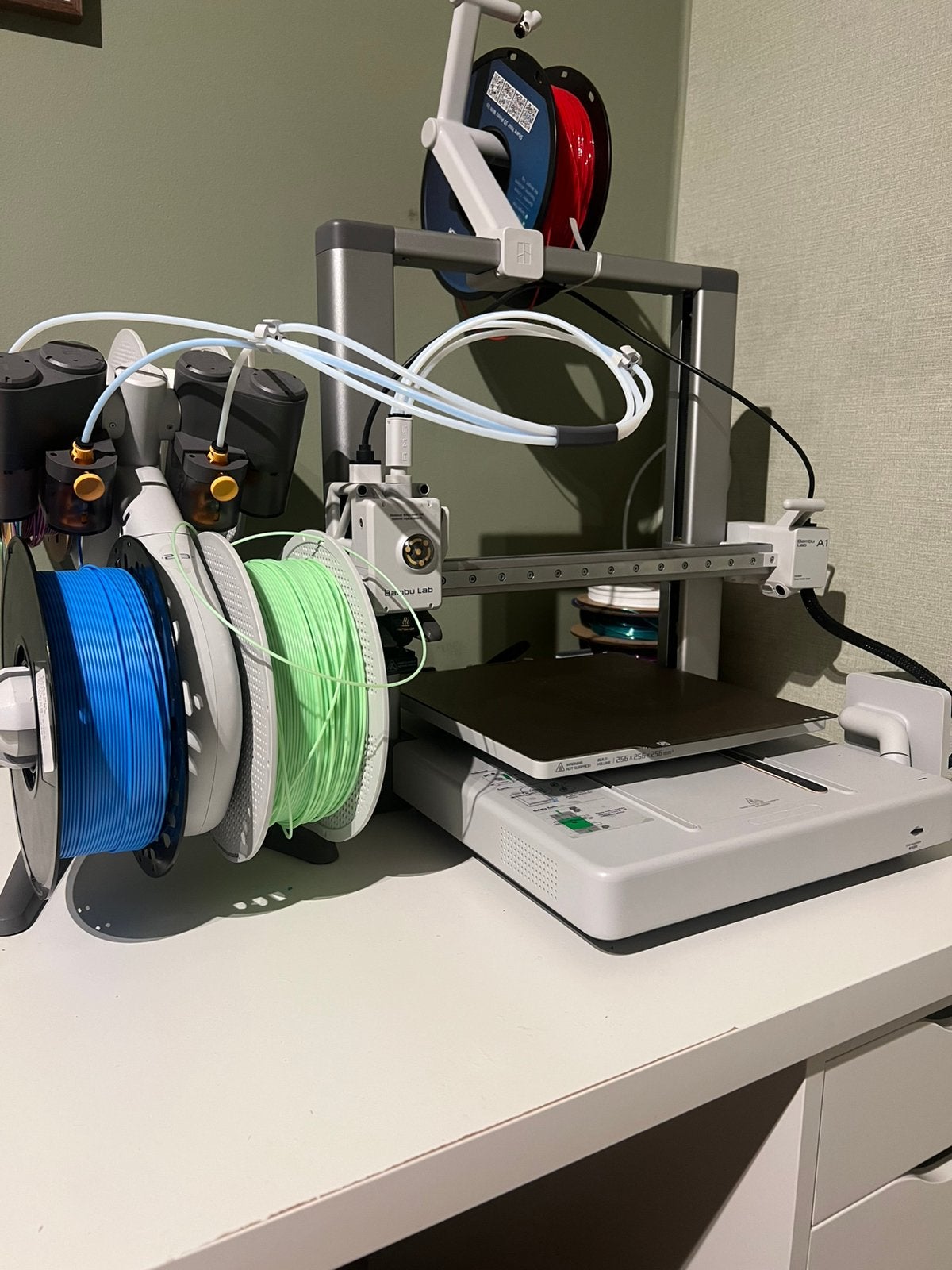 Bambulab a1 combo 3d printer met filament!!, Computers en Software, 3D Printers, Ophalen, Zo goed als nieuw
