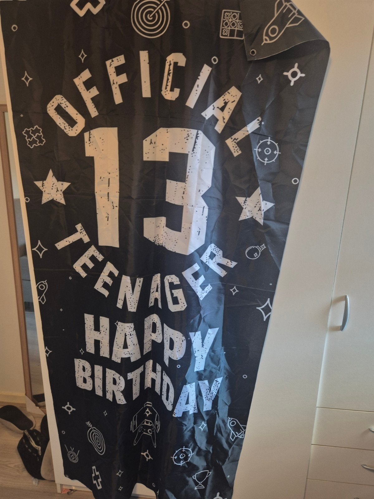 spandoek 13 jaar, Ophalen of Verzenden, Versiering, Verjaardag