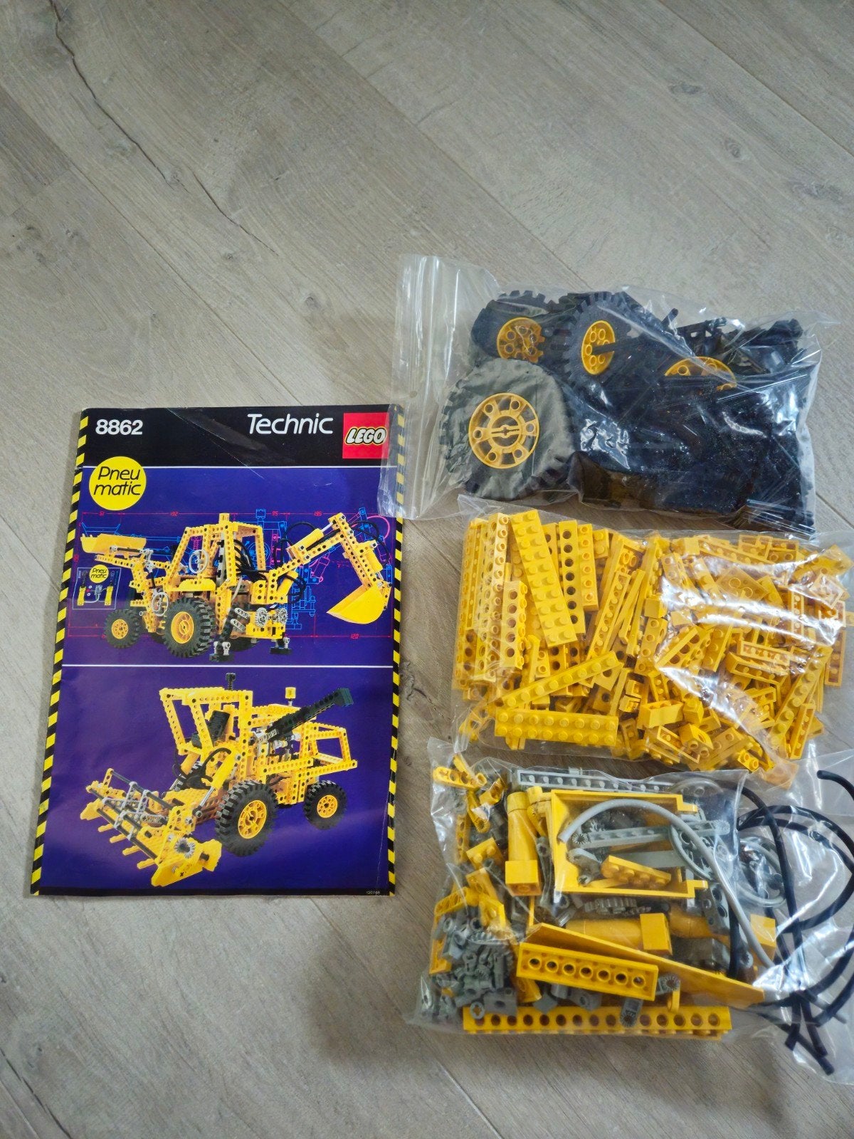 Lego Technic 8862 Pneumatic Graafmachine, Gebruikt, Lego, Inclusief instructies, Ophalen of Verzenden