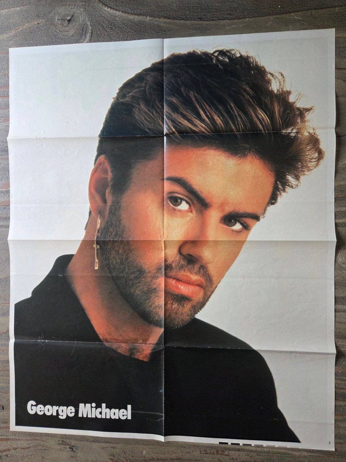 George Michael Poster - 80s, Ophalen of Verzenden, Zo goed als nieuw, A1 t/m A3, Muziek