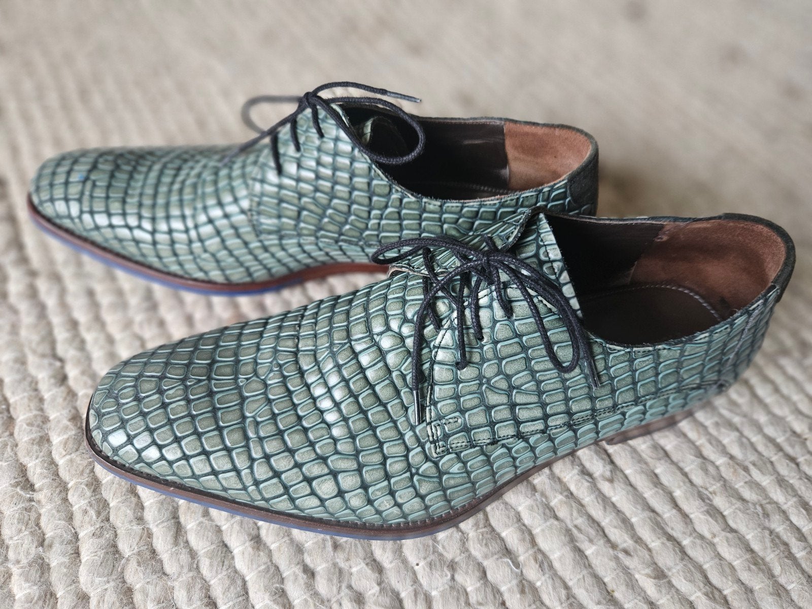 Floris van Bommel schoenen, maat 8 (42), krokodillenprint, Kleding | Heren, Overige kleuren, Floris van Bommel, Ophalen of Verzenden