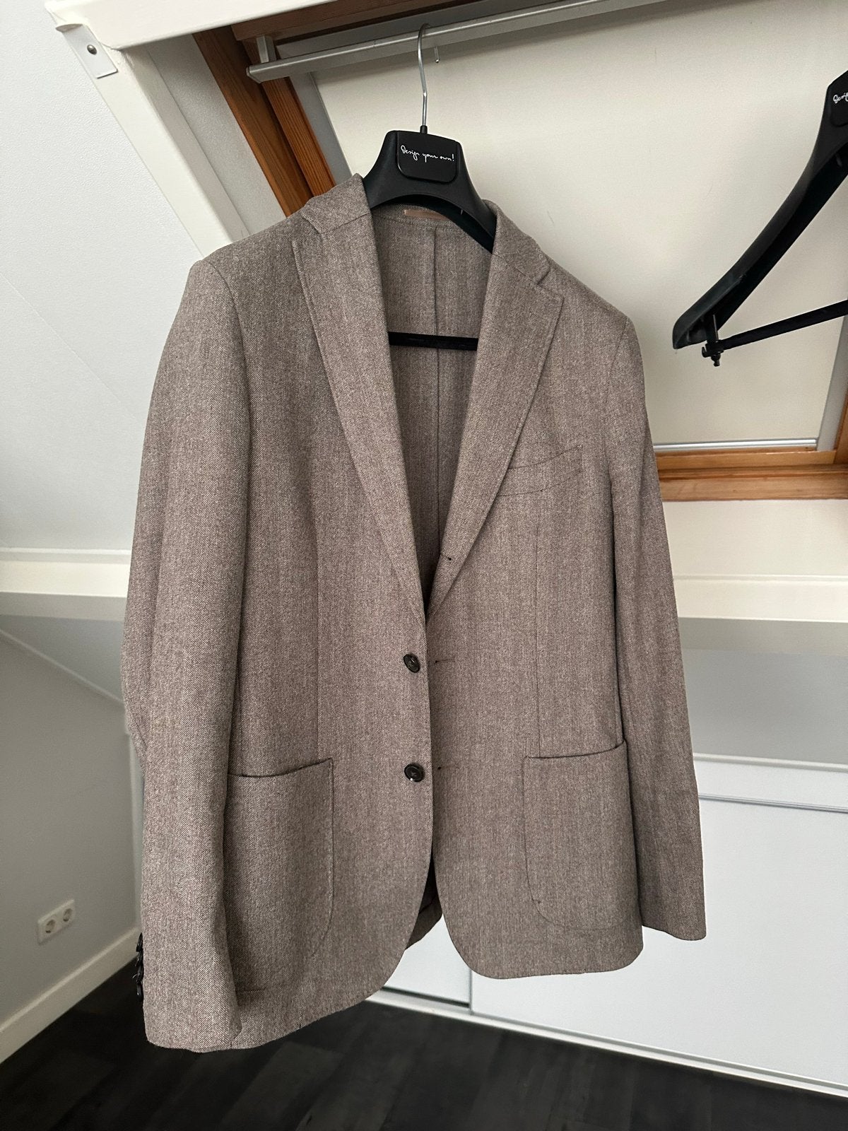 Jac Hensen Slim Fit Jasje - Maat 50, Bruin, Verzenden, Maat 46/48 (XL) of groter, Zo goed als nieuw