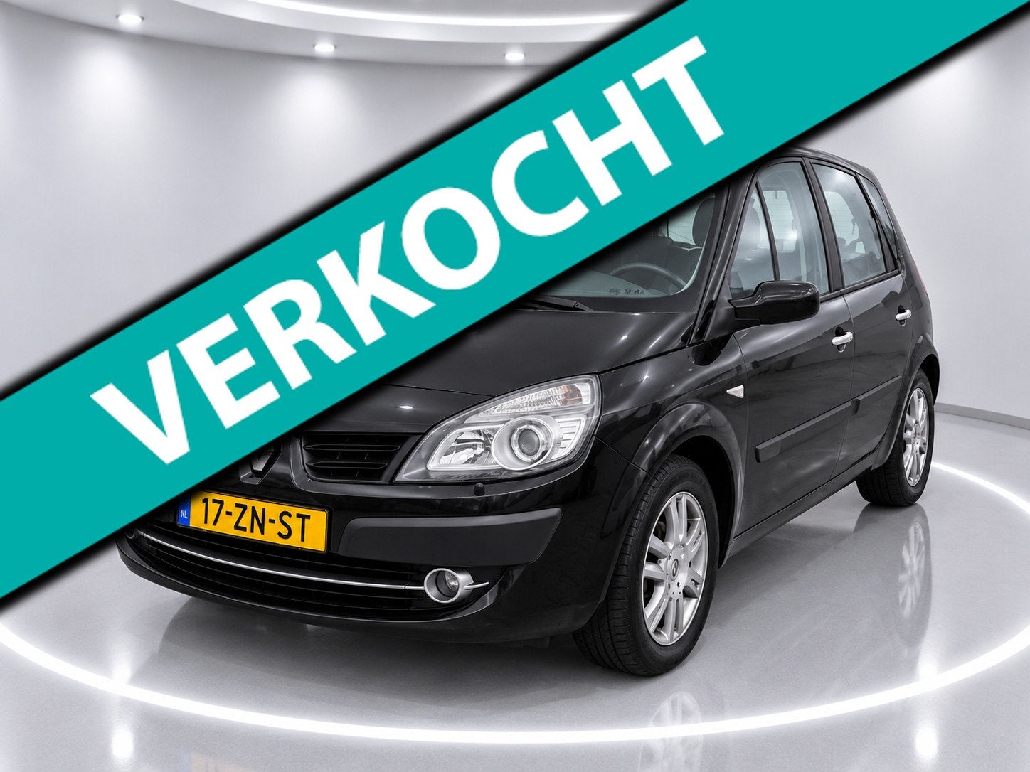 Renault Scénic 2.0-16V Tech Line - Nieuwe Distributie Riem, Auto's, 135 pk, Zwart, 4 cilinders, Leder en Stof