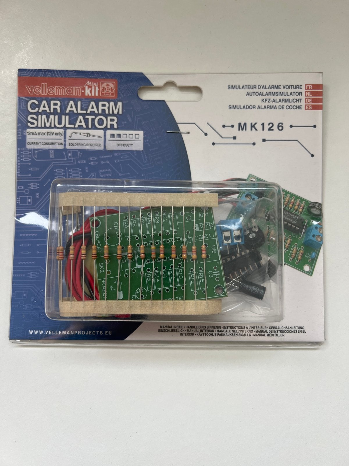 Velleman MK126 Auto Alarm Simulator Kit, Ophalen of Verzenden, Nieuw