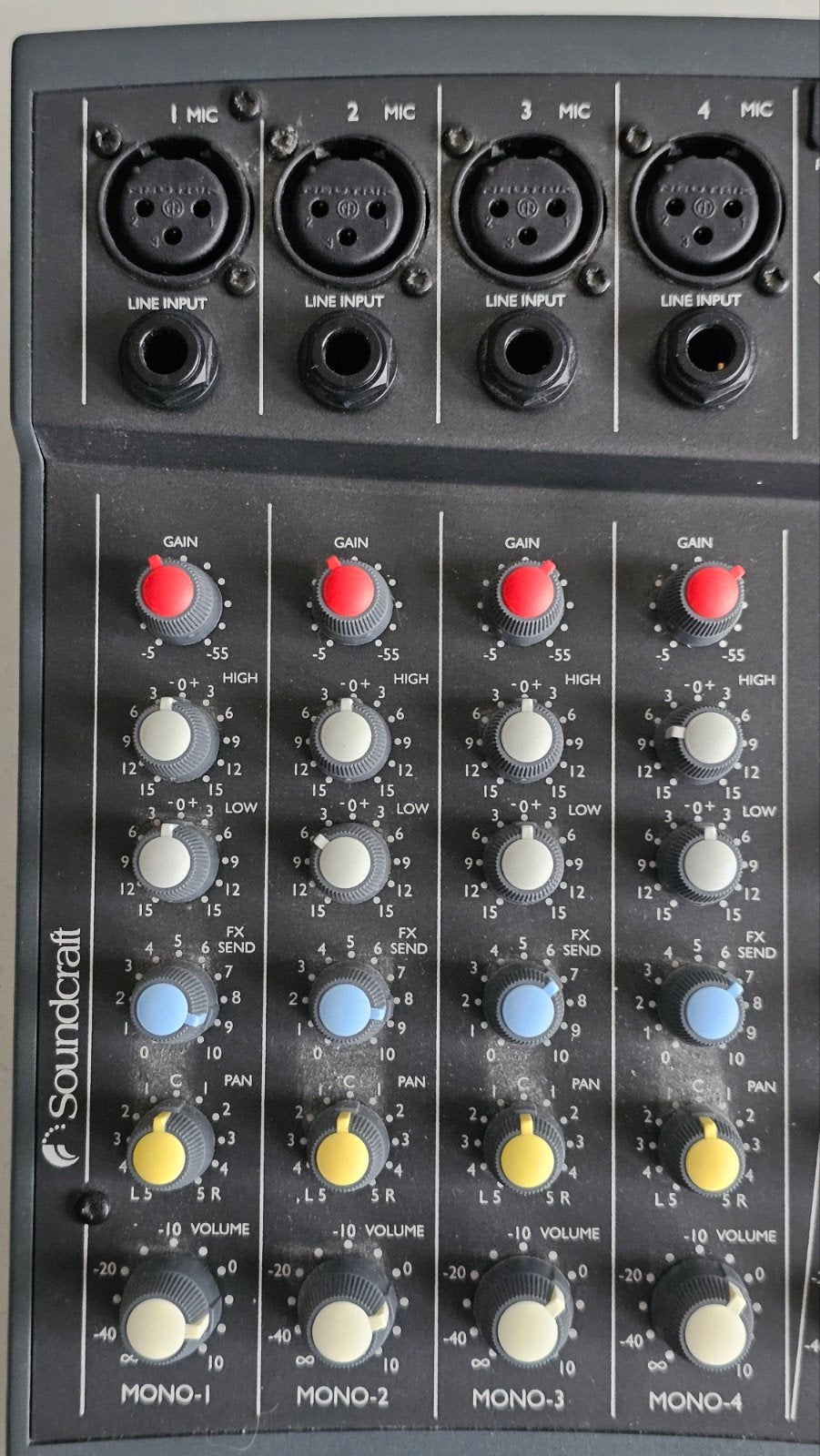 Soundcraft Spirit Notepad Compacte Mixer te koop aangeboden, Ophalen, Gebruikt, 5 tot 10 kanalen, Microfooningang