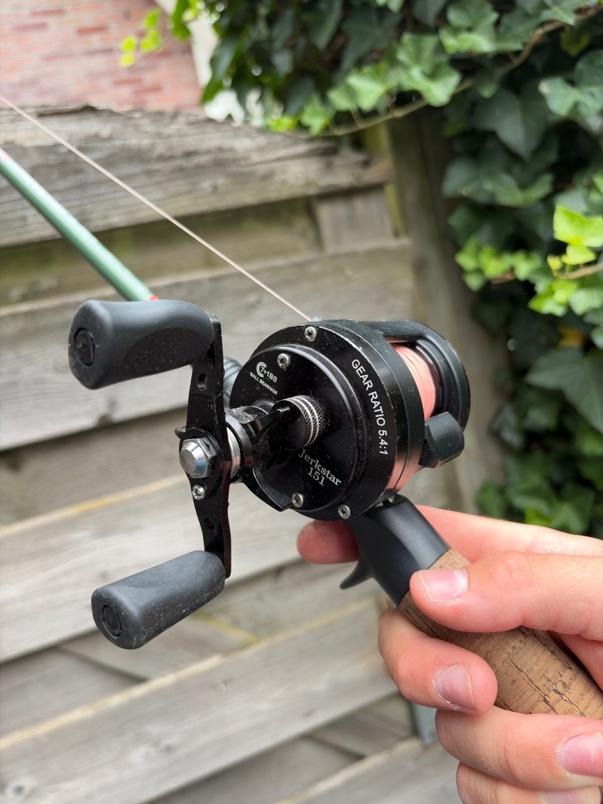 Baitcaster, Watersport en Boten, Hengelsport | Roofvissen, Ophalen of Verzenden, Zo goed als nieuw, Werphengel