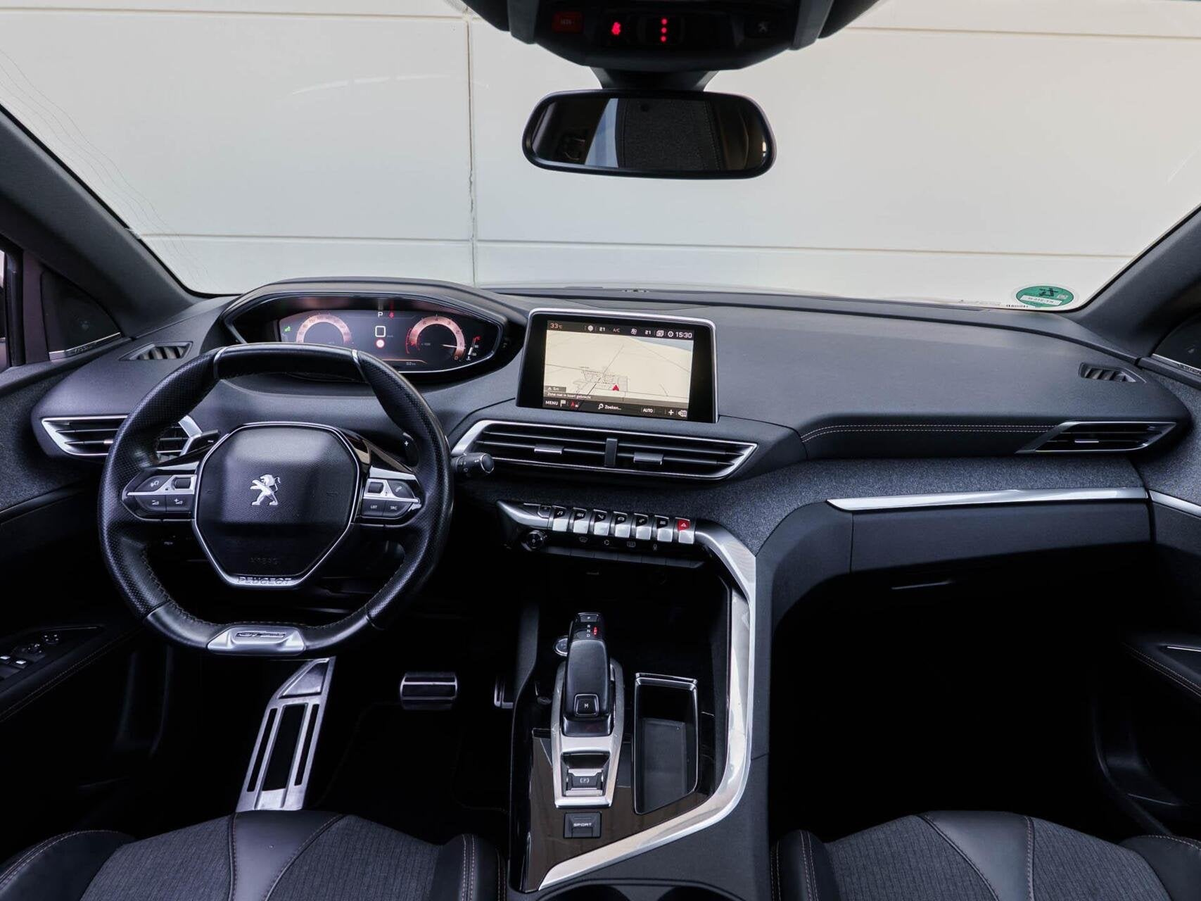 Peugeot 3008 1.6 165pk e-THP GT Line Automaat | ECC | Carpla, 4 cilinders, Bruin, Leder en Stof, Origineel Nederlands