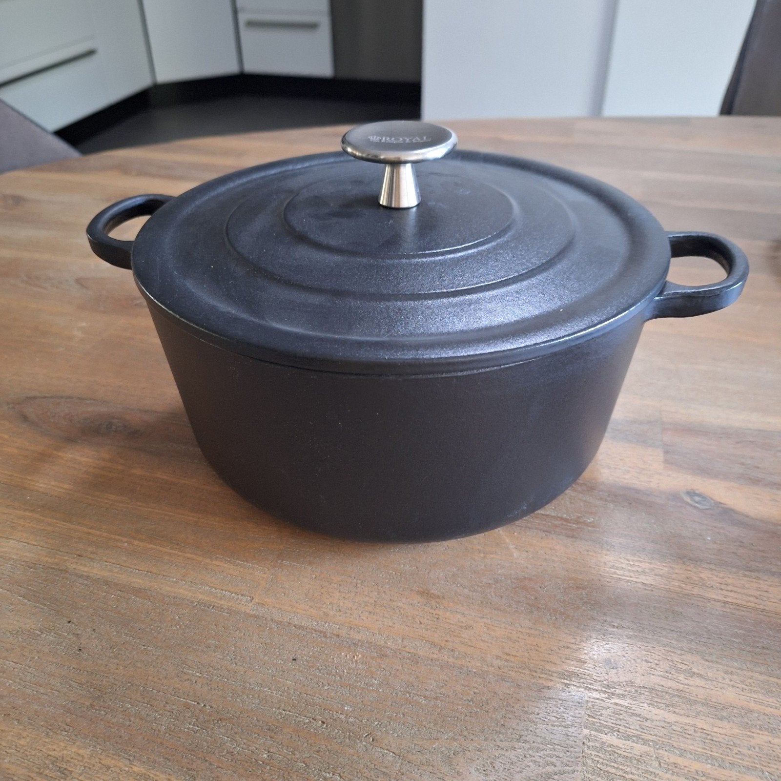 Zware gietijzeren pan Royal van Kempen & Begeer, Gebruikt, Ophalen of Verzenden, Met deksel, Overige merken