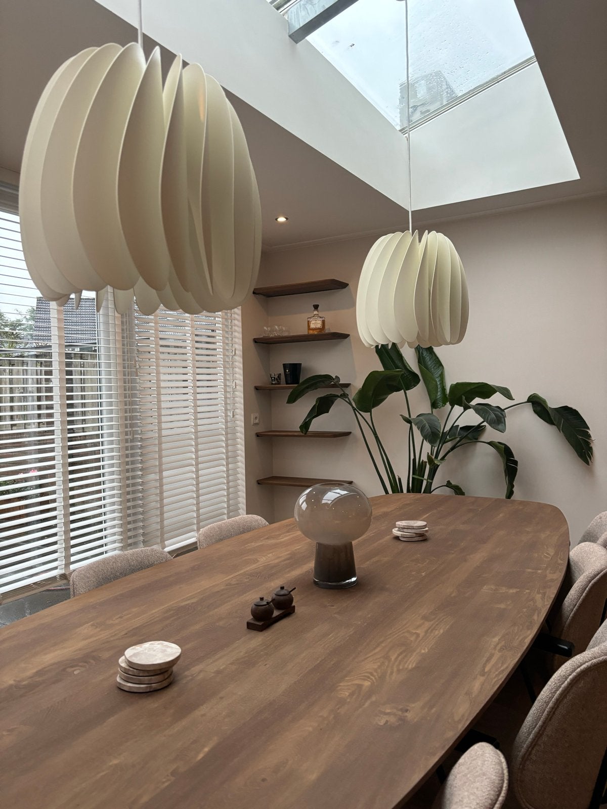 Eiken Deens ovale tafel 290x115cm, Rubio Monocoat afwerking, Ophalen, Gebruikt, 100 tot 150 cm, Eikenhout
