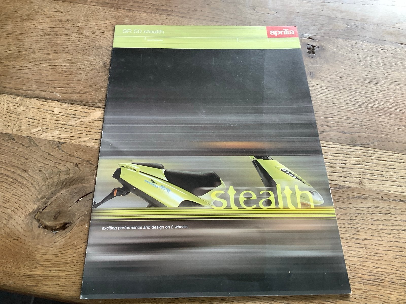 Aprilia SR 50 Stealth Scooter Brochure., Verzenden, Zo goed als nieuw