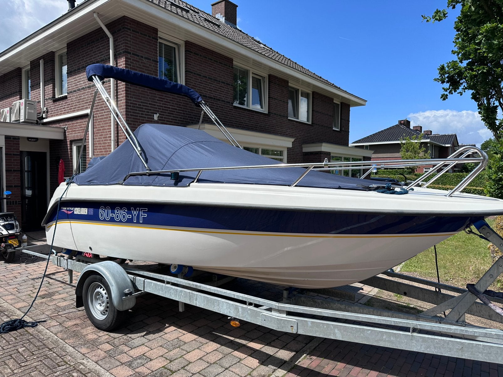 Askeladden Freestyle 505 met 75PK Mercury buitenboordmotor, Watersport en Boten, Motorboten en Motorjachten, Benzine, Overige merken