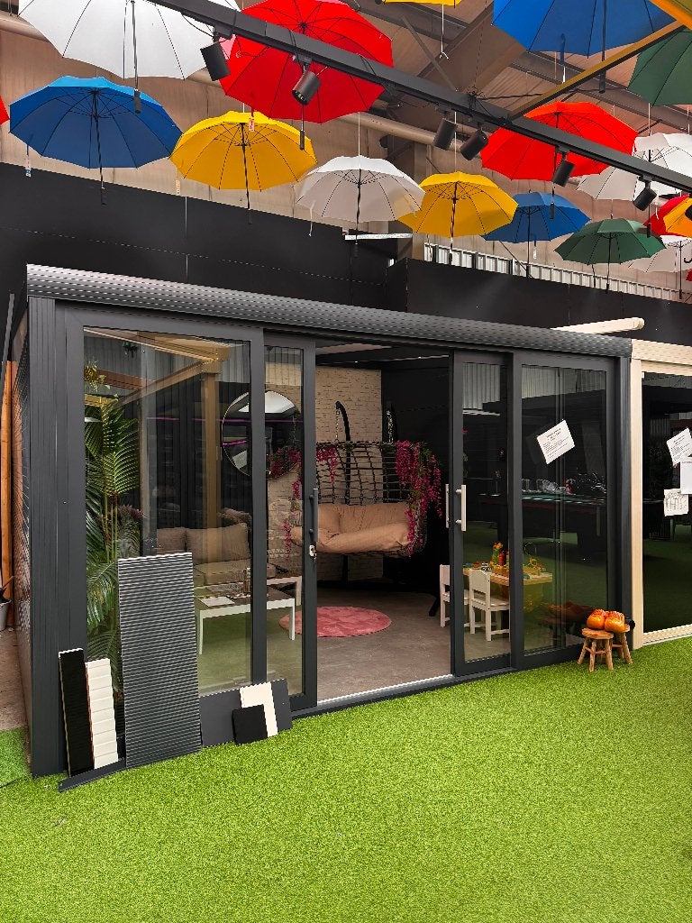 Showmodel veranda 4x3,5, Ophalen, Zo goed als nieuw, Veranda