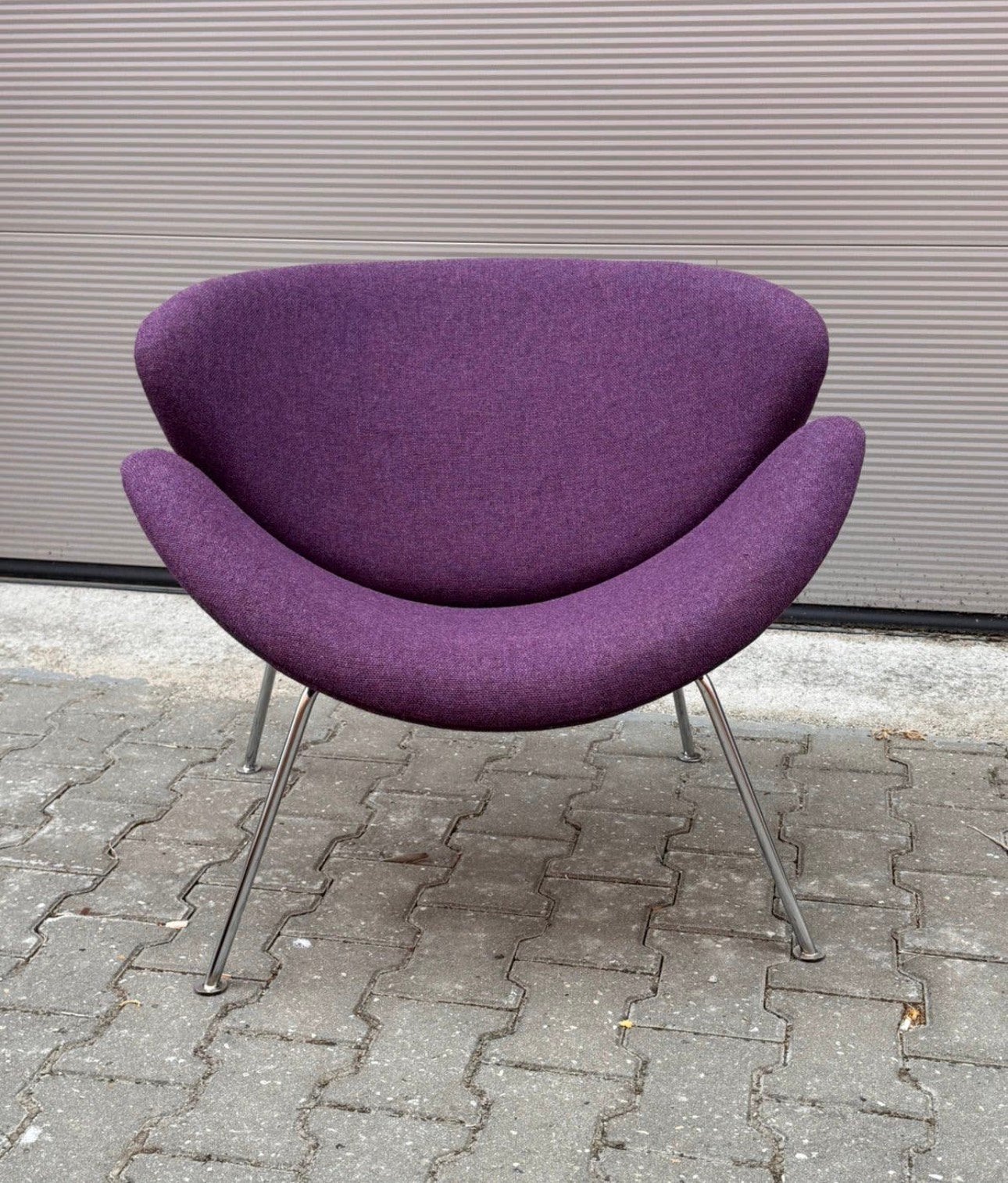 Artifort Orange slice fauteuil F437 - Pierre Paulin -, Huis en Inrichting, Fauteuils, Ophalen, Luxe design, 75 tot 100 cm, Zo goed als nieuw