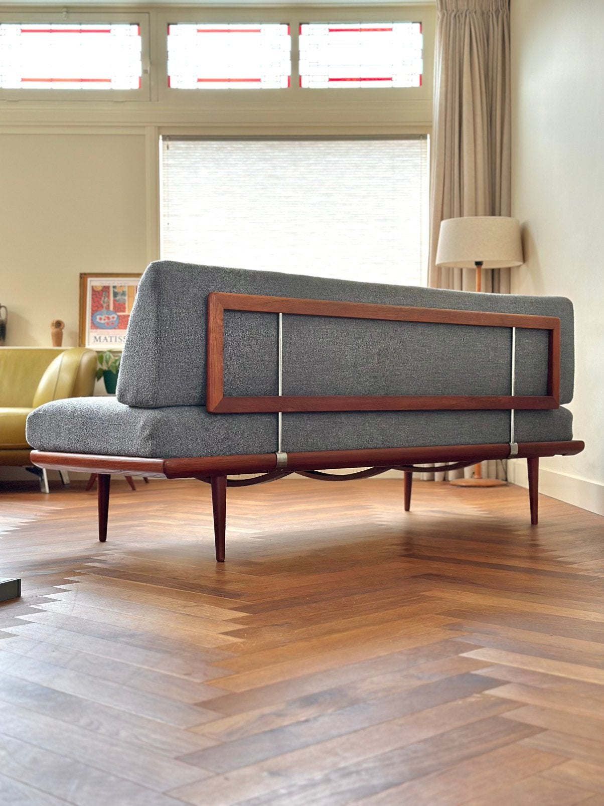 Vintage Deens design Daybed/sofa teak hout jaren 50/60/70, Huis en Inrichting, Ophalen, Hout, Gebruikt, 150 tot 200 cm