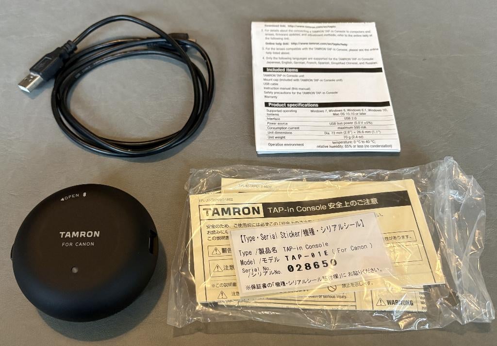 Tamron TAP-in Console (TAP-01E) for Canon EF, Ophalen of Verzenden, Zo goed als nieuw, Overige typen