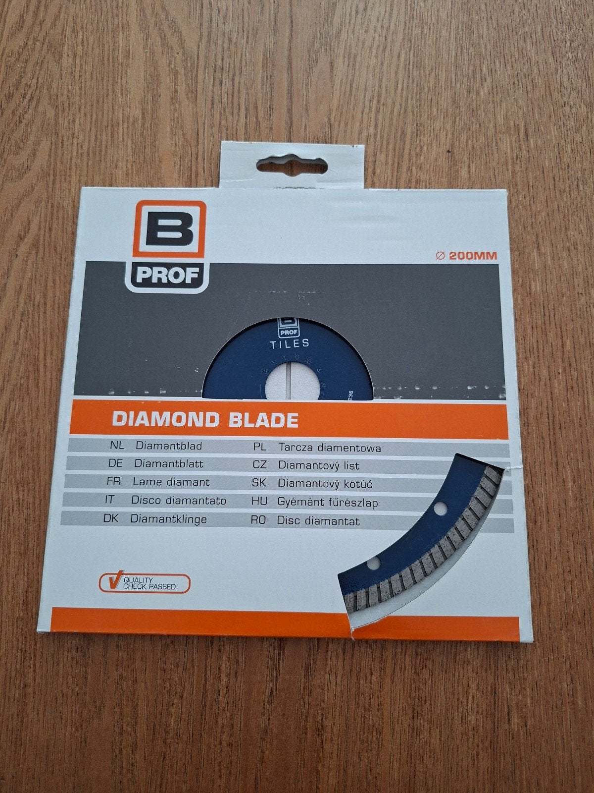 B-PROF Diamantzaag Ø200x25,40 mm voor Tegels/Natuursteen, 70 mm of meer, Overige typen, Nieuw, Ophalen of Verzenden