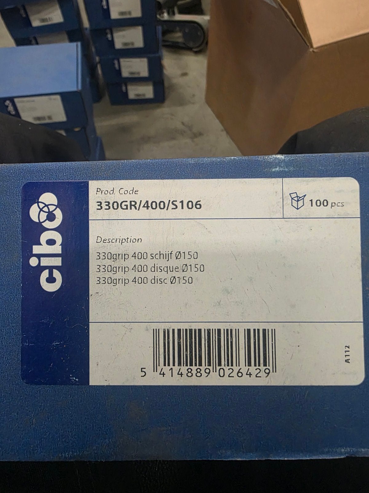 Cibo 330grip 400 schijf Ø150 P400 schuurpapier (500 stuks), Ophalen of Verzenden, Nieuw, Overige typen