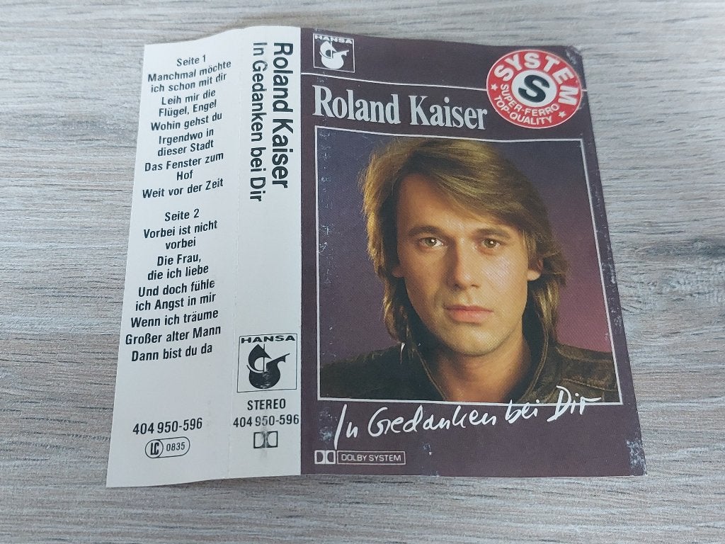 ROLAND KAISER  IN GEDANKEN BEI DIR (MC), 1 bandje, Ophalen of Verzenden, Zo goed als nieuw, Origineel