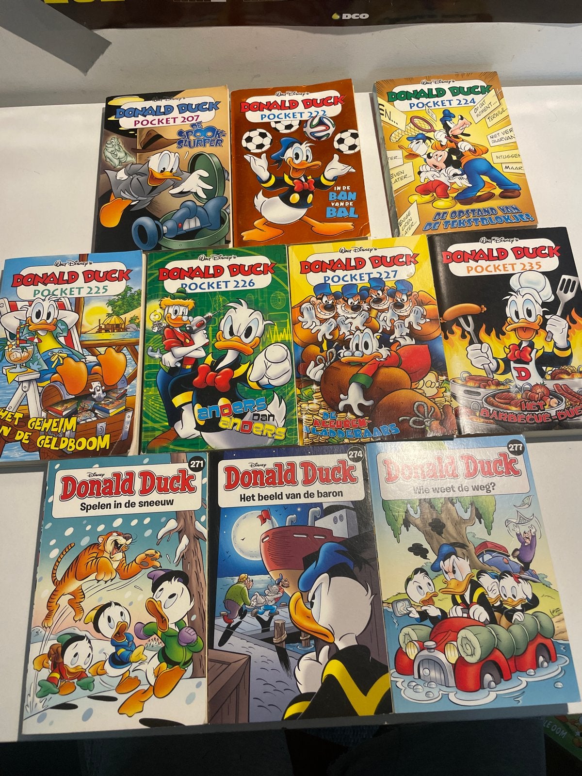 Donald Duck Pockets -207,222,224,225,226,227,235,271,274,277, Meerdere stripboeken, Ophalen of Verzenden, Gelezen