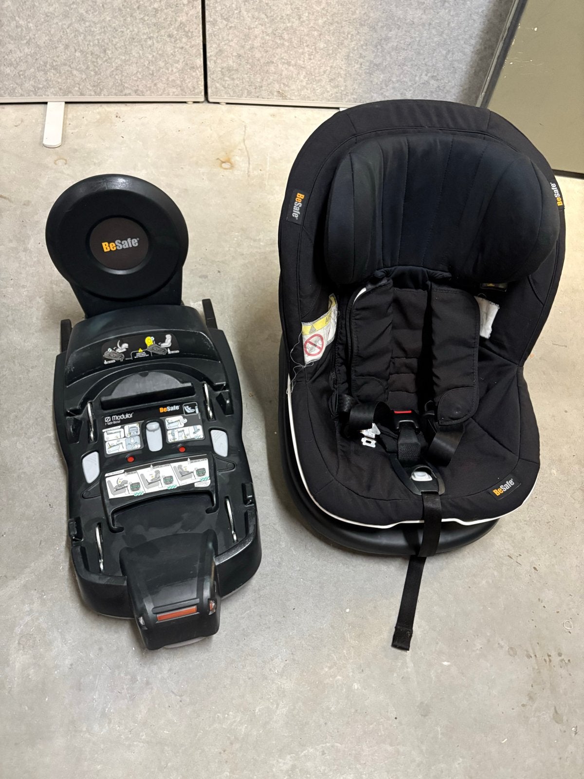 BeSafe iZi Modular i-Size autostoel met base, Gebruikt, 0 t/m 18 kg, Verstelbare rugleuning, Isofix