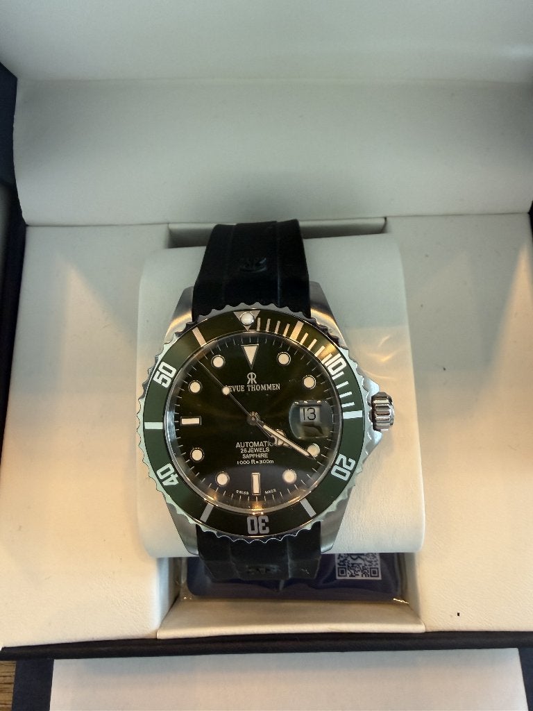 Revue Thommen Automatic Diver, Sieraden, Tassen en Uiterlijk, Horloges | Heren, Overige merken, Staal, Polshorloge, Kunststof