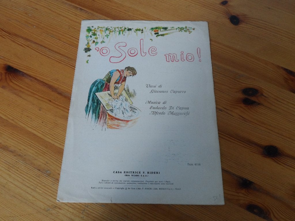 O sole mio - Maria, mari - edoardo di capua, Piano, Gebruikt, Ophalen of Verzenden, Artiest of Componist