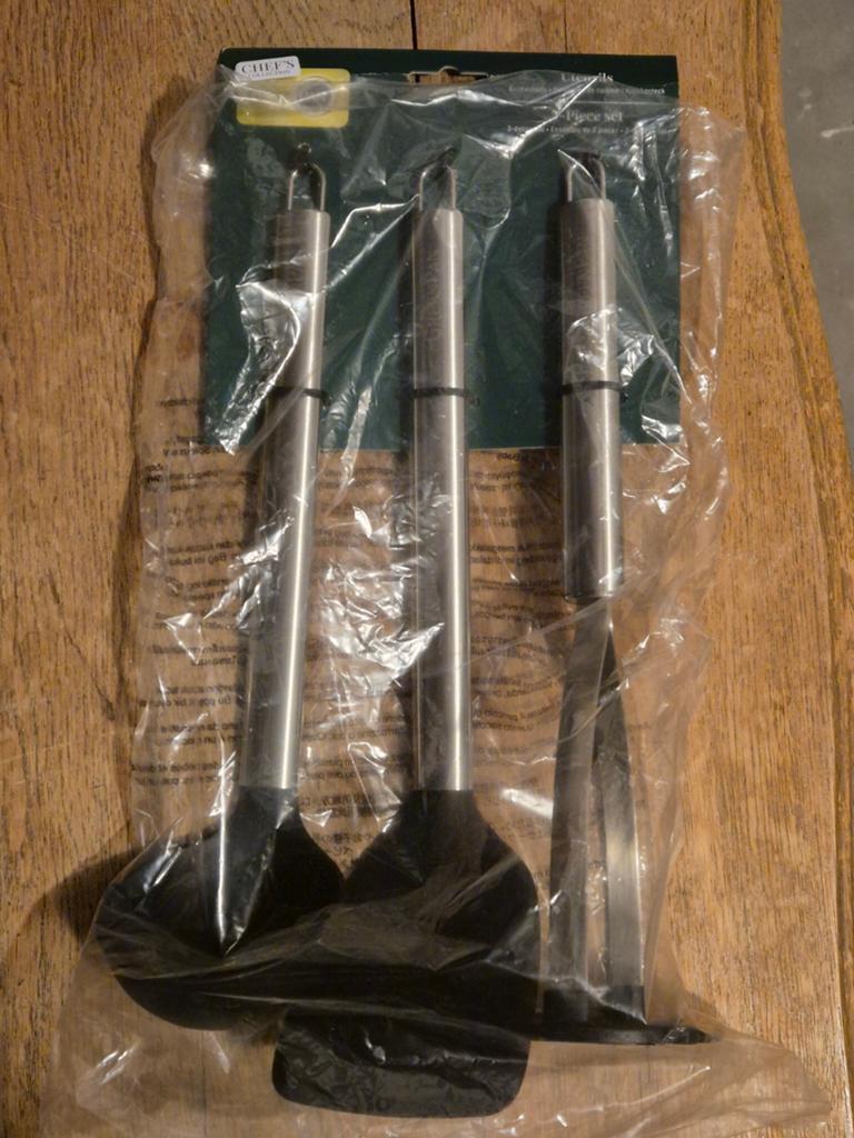 Green Pan Keukengerei Set: Pollepel, Spatel, Stamper - Silic, Overige typen, Nieuw, Ophalen of Verzenden, Zwart