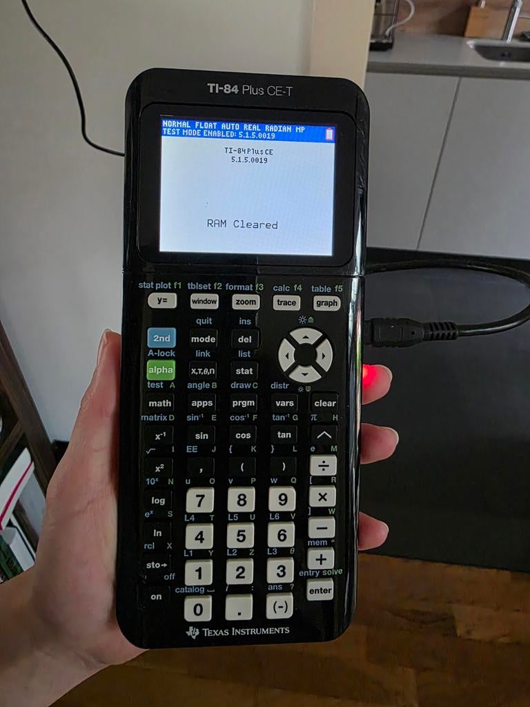 Texas Instruments TI-84 Plus CE-T Grafische Rekenmachine, Boeken, Studieboeken en Cursussen, Ophalen, Beta, Zo goed als nieuw