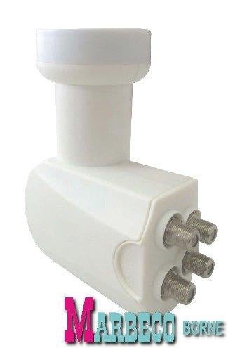 Universele Quattro LNB, 0,2dB voor Multiswitch, König, Overige merken, König, (Schotel)antenne-accessoires, Nieuw