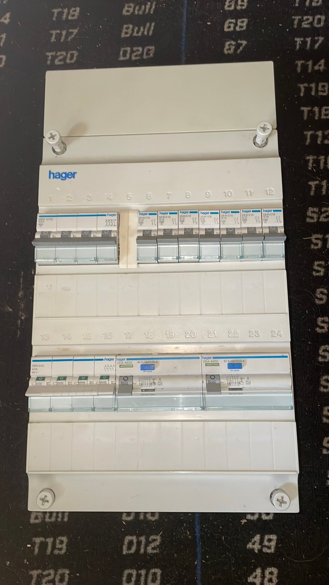 Hager 3 fase groepenkast met krachtstroom 400v, Doe-het-zelf en Verbouw, Elektra en Kabels, Ophalen of Verzenden, Zo goed als nieuw