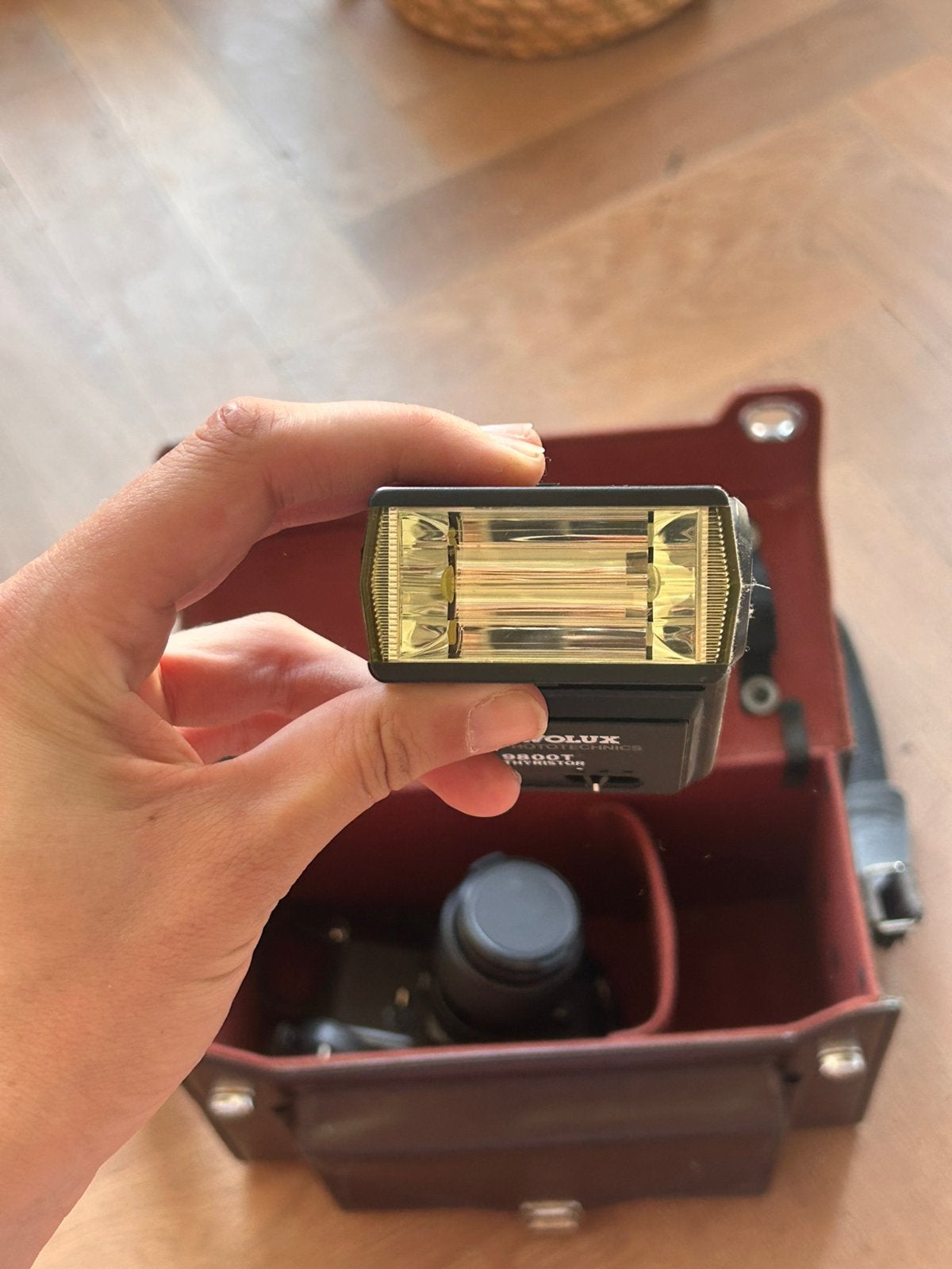 Nikon Far analog met tas en flitsr, Ophalen
