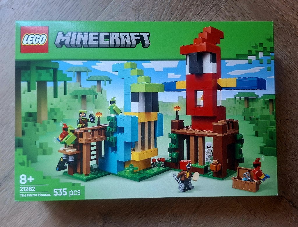 LEGO 21282 Minecraft: De Papegaaienhuizen, Minecraft, Lego, Nieuw, Ophalen of Verzenden