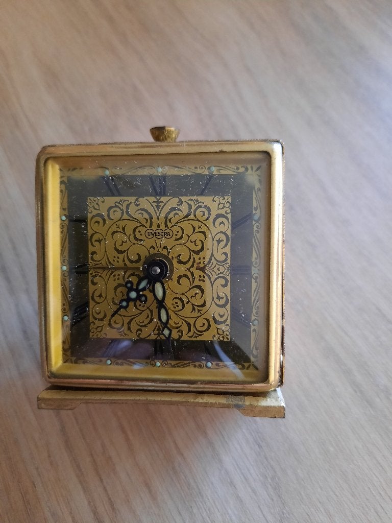 Uwestra duitse tafelklokje, Antiek en Kunst, Antiek | Klokken, Ophalen of Verzenden