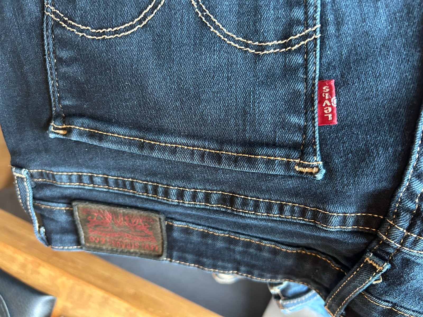 Levi's 711 Skinny Jeans - W31 L30 - donkerblauw, Ophalen of Verzenden, Gedragen, Blauw, W30 - W32 (confectie 38/40)