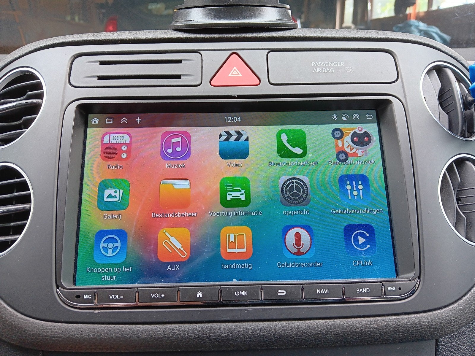 Android 15 CarPlay radio VW Golf Plus/5/6 z.g.a.n., Auto diversen, Autoradio's, Ophalen of Verzenden, Zo goed als nieuw