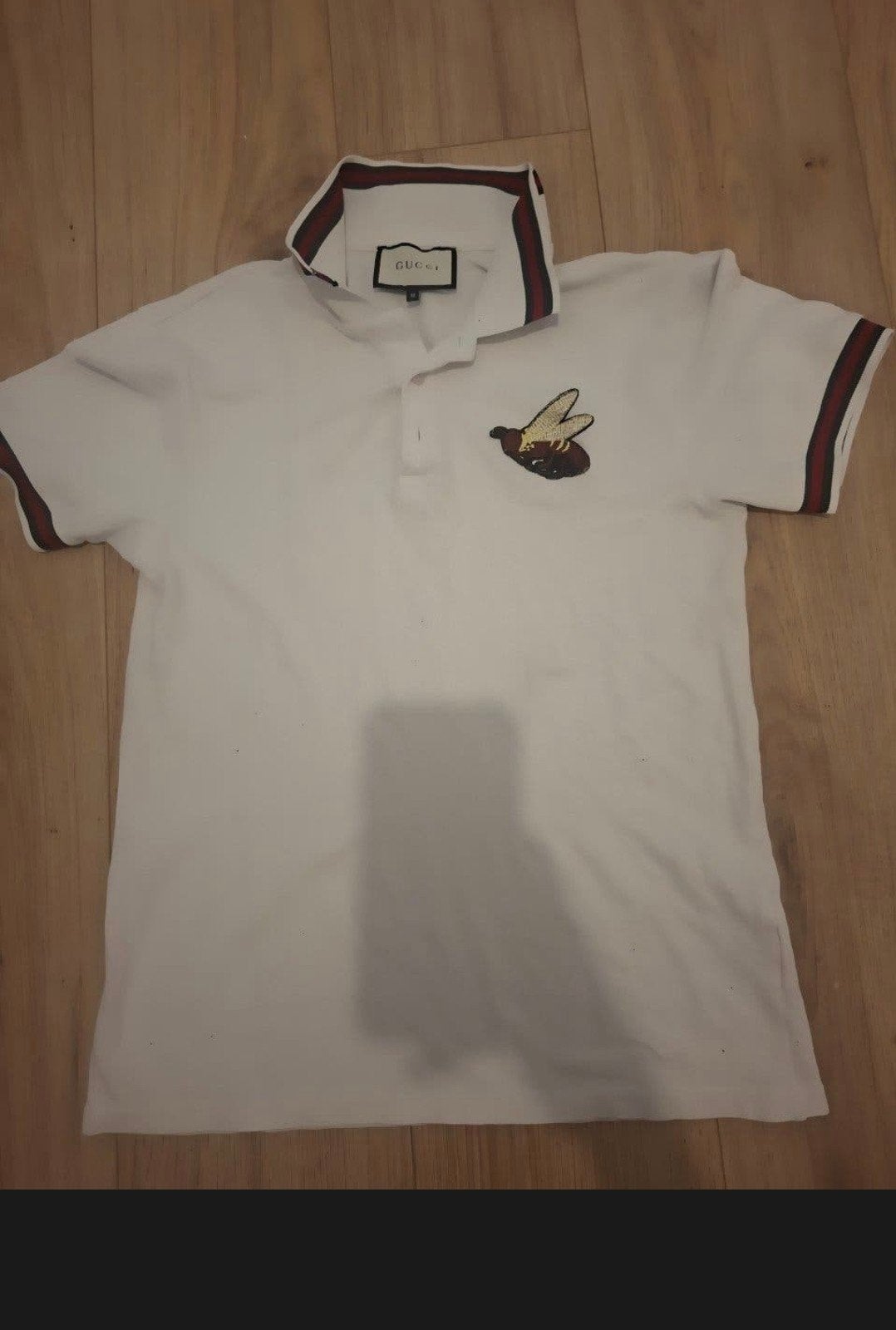 gucci polo shirt MAAT M, Ophalen, Zo goed als nieuw, Zwart