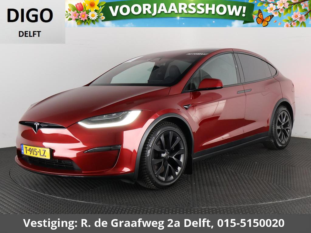 Tesla Model X Dual Motor AWD 100 kWh (670 PK!) | Navigatie |, Auto's, Automaat, Model X, Gebruikt, Verwarming stoelen achter