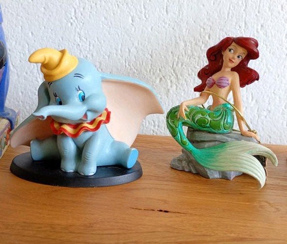 Disney Ariel (traditions collectie) en Dombo beeldje, Ophalen of Verzenden, Zo goed als nieuw, Beeldje of Figuurtje