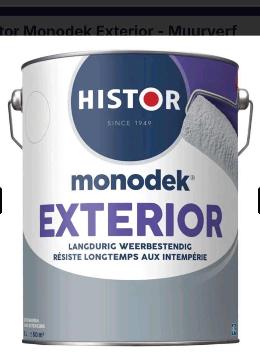 Histor monodek Exterior RAL 9010, Doe-het-zelf en Verbouw, Verf, Beits en Lak, Wit, Nieuw, Ophalen of Verzenden, Histor