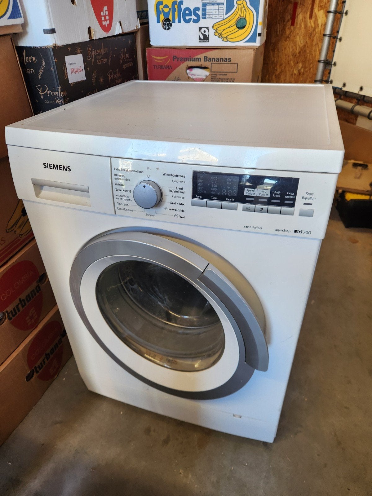 Siemens iQ700 wasmachine klasse A+++, Ophalen, Gebruikt, Voorlader, 85 tot 90 cm