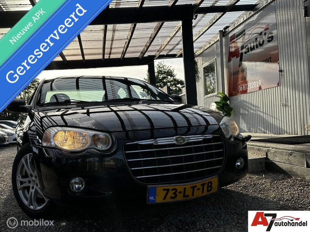 Chrysler Sebring 2.7i-V6 24V LX Nieuwe APK//Automaat//Airco, 450 kg, Gebruikt, Zwart, Bedrijf
