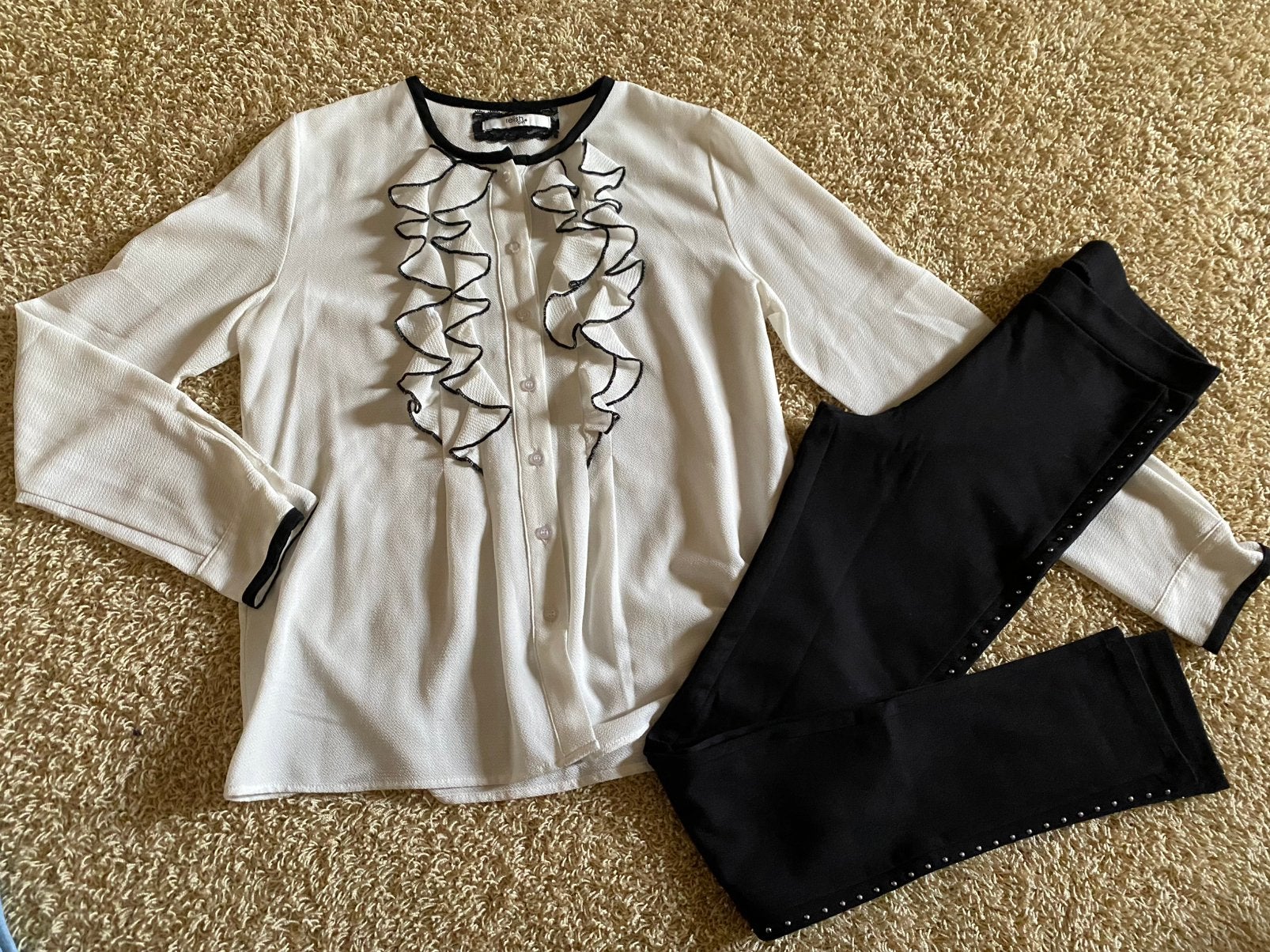 RELISH girl blouse creme/ecru mt. 14/164, Kinderen en Baby's, Ophalen of Verzenden, Zo goed als nieuw, Meisje, Overhemd of Blouse