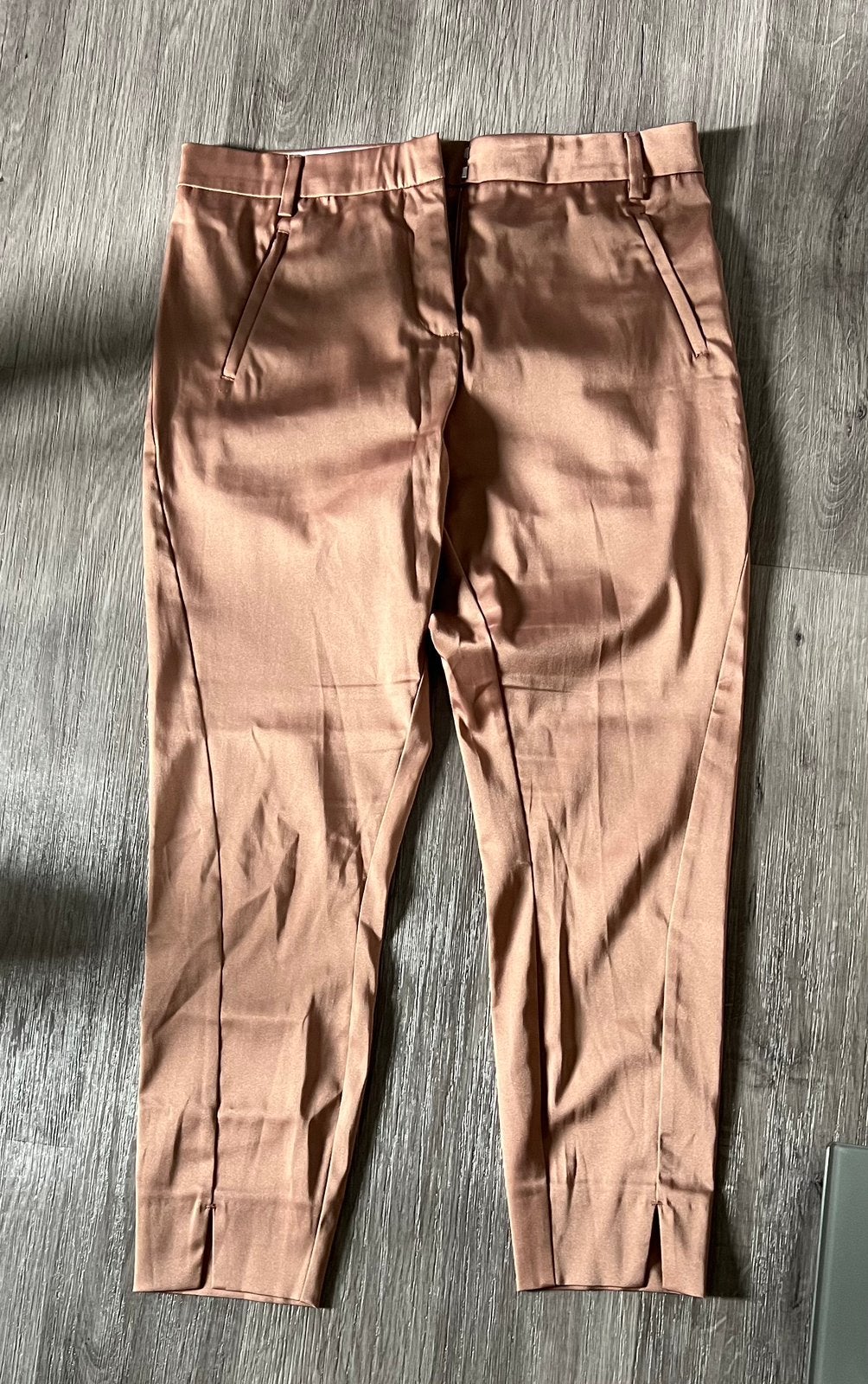 Beige roze satijnen pantalon Five Units, Ophalen of Verzenden, Zo goed als nieuw, Maat 36 (S), Lang