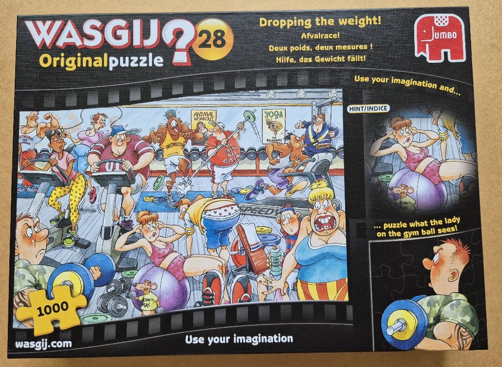 Wasgij Original 28 - Afvalrace! - 1000 stukjes, Ophalen, 500 t/m 1500 stukjes, Zo goed als nieuw, Legpuzzel