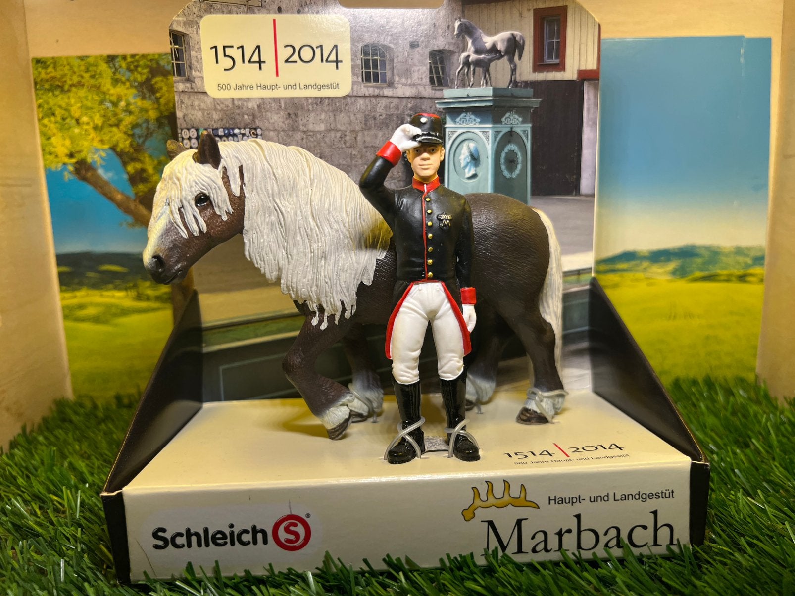 Schleich marbach set 82895, Ophalen, Zo goed als nieuw, Paard, Beeldje of Figuurtje
