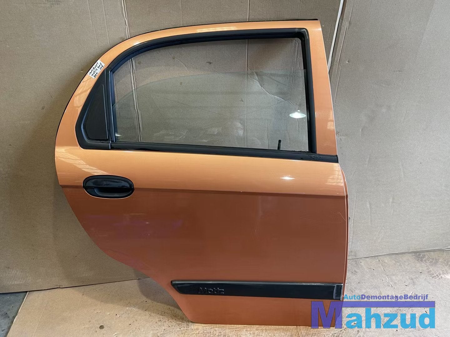 CHEVROLET MATIZ oranje 59U Rechts achter deur slot raam hend, Gebruikt, Info@gm.com, Chevrolet, Deur