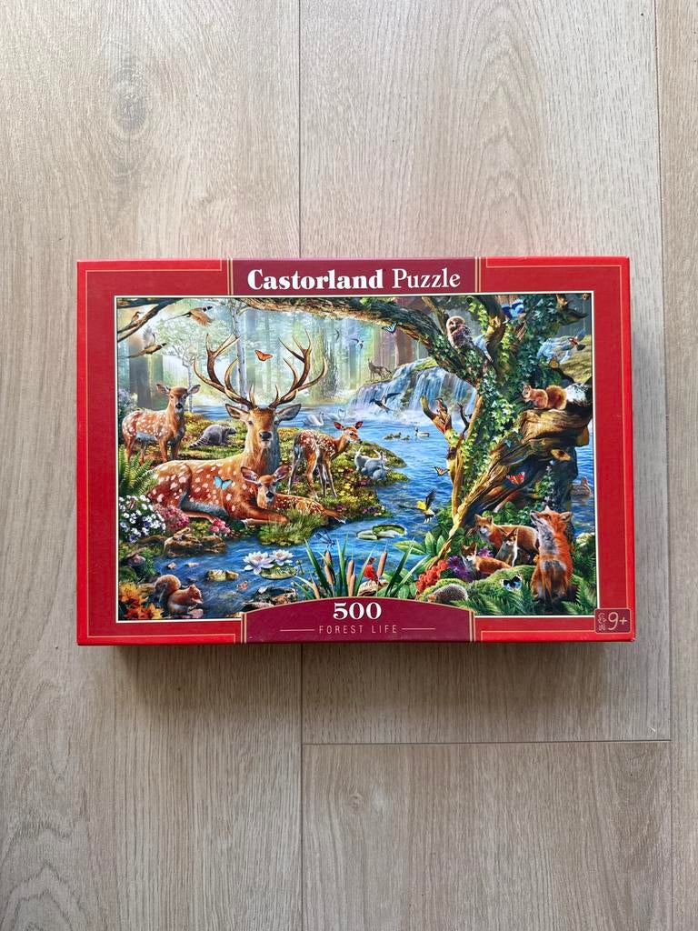Castorland Legpuzzel 500 stukjes - Forest Life, Ophalen of Verzenden, 500 t/m 1500 stukjes, Zo goed als nieuw, Legpuzzel